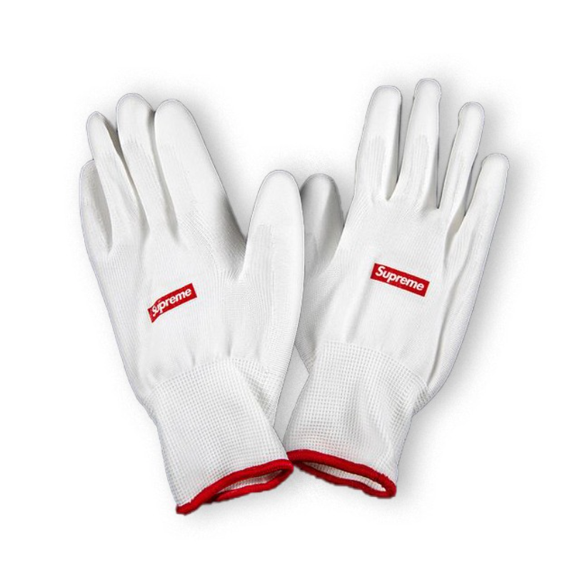 supreme gardening gloves Supreme Rubberized Gloves FW20 White/Red