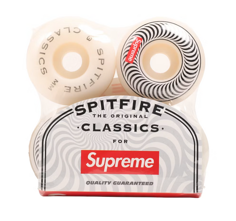 Supreme Spitfire Classic Wheels (Set of 4) White 53MM