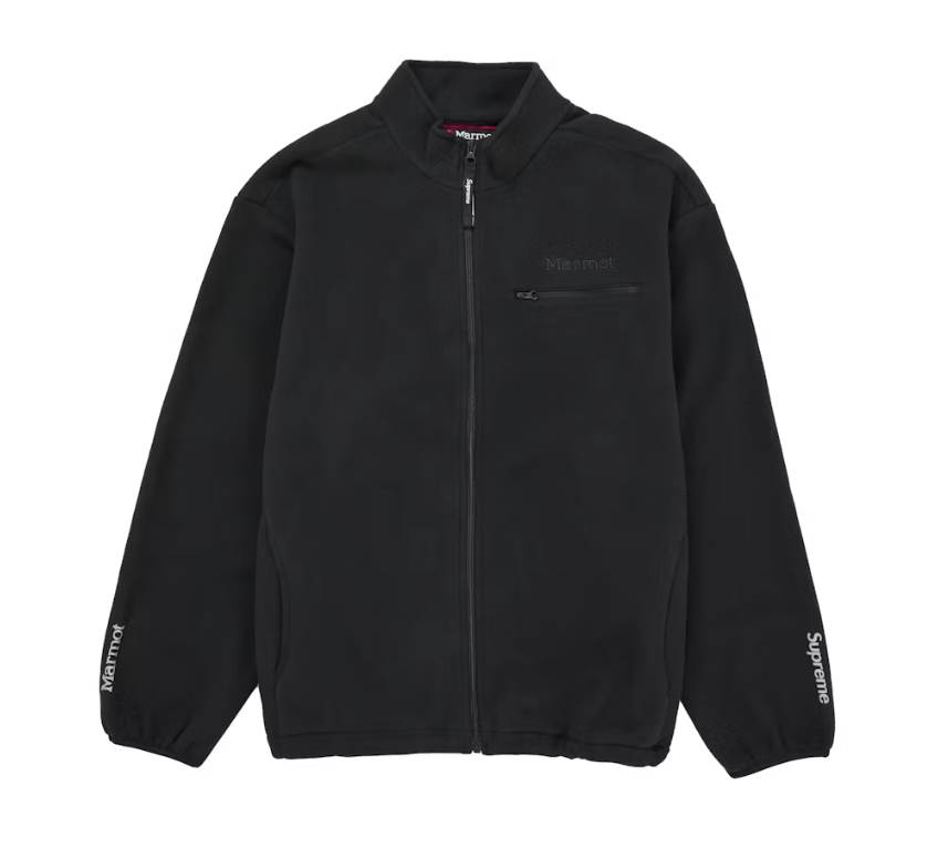 supreme Marmot フリース Supreme Marmot Fleece Jacket Black – THE FIX