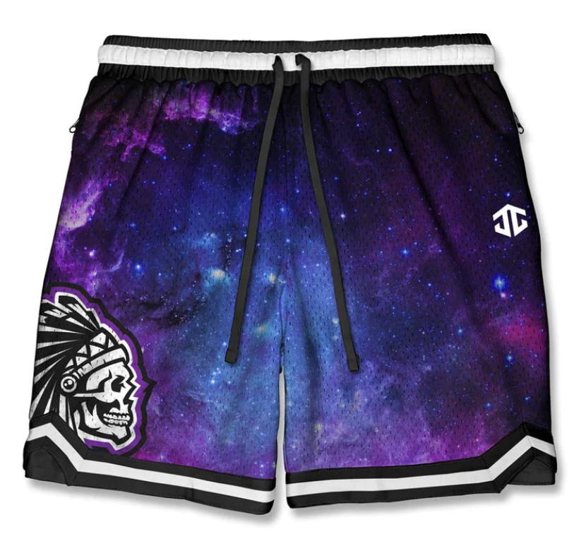 Savs Brand x Swiv x Josh Jacobs Galaxy Basketball Shorts THE FIX