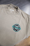 The Fix Kicks "10 Years Circle" Tee Shirt (Oatmeal/Teal)