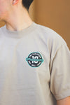 The Fix Kicks "10 Years Circle" Tee Shirt (Oatmeal/Teal)