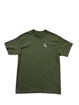 The Fix Kicks "Caduceus" Tee Shirt (Military Green)