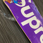Supreme Smurfs Skateboard Purple (NEW W/ FLAWS)