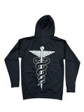 The Fix Kicks "Caduceus" Pullover Hoodie (Black)