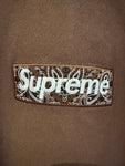 Supreme Bandana Box Logo Hooded Sweatshirt Dark Brown (WORN)