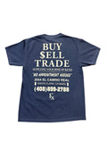 The Fix Kicks "BST" Premium Oversized Tee Shirt (Faded Navy/Cream)