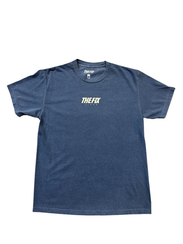 The Fix Kicks "BST" Premium Oversized Tee Shirt (Faded Navy/Cream)