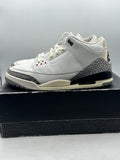 Air Jordan 3 Retro White Cement Reimagined (WORN)