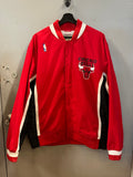 Men's Red Chicago Bulls 1992/93 Authentic Full-Snap Warmup Jacket (WORN)