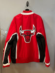 Men's Red Chicago Bulls 1992/93 Authentic Full-Snap Warmup Jacket (WORN)