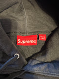 Supreme Stop Crying Hooded Sweatshirt Black (WORN)