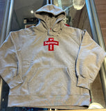 Supreme Cross Box Logo Hooded Sweatshirt Heather Grey (WORN)