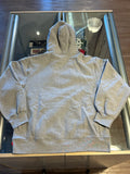 Supreme Cross Box Logo Hooded Sweatshirt Heather Grey (WORN)