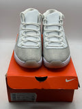 Air Jordan 11 Retro White Metallic Silver (Women's) (NEW/FACTORY REP BOX)
