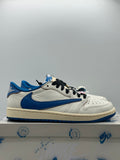 Air Jordan 1 Retro Low OG SP Fragment x Travis Scott Sail Military Blue (WORN)