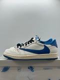 Air Jordan 1 Retro Low OG SP Fragment x Travis Scott Sail Military Blue (WORN)
