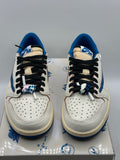 Air Jordan 1 Retro Low OG SP Fragment x Travis Scott Sail Military Blue (WORN)
