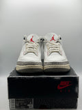 Air Jordan 3 Retro White Cement Reimagined (WORN)