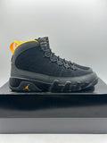 Air Jordan 9 Retro Dark Charcoal University Gold (WORN)