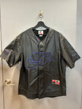 Supreme Nike Leather Baseball Jersey Black (WORN)