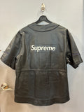 Supreme Nike Leather Baseball Jersey Black (WORN)