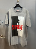 Supreme Scarface Split Tee Heather Grey (WORN)