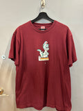 Supreme Dinosaur Tee Burgundy (WORN)