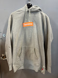 Supreme Box Logo Hooded Sweatshirt (FW17) Heather Grey (WORN)