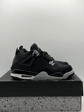 Air Jordan 4 Retro Black Canvas (GS) (WORN) (DAMAGED BOX)