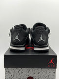 Air Jordan 4 Retro Black Canvas (GS) (WORN) (DAMAGED BOX)