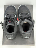 Air Jordan 4 Retro Black Canvas (GS) (WORN) (DAMAGED BOX)