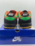 Nike SB Dunk Low Green Spark Hoop Orange (WORN)