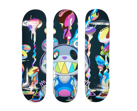 Takashi Murakami x ComplexCon Polluted Skateboard Deck (Set of 3) Multicolor