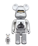 Bearbrick x Xlarge x Hajime Sorayama 100% & 400% Set Chrome (Signed by Hajime Sorayama)