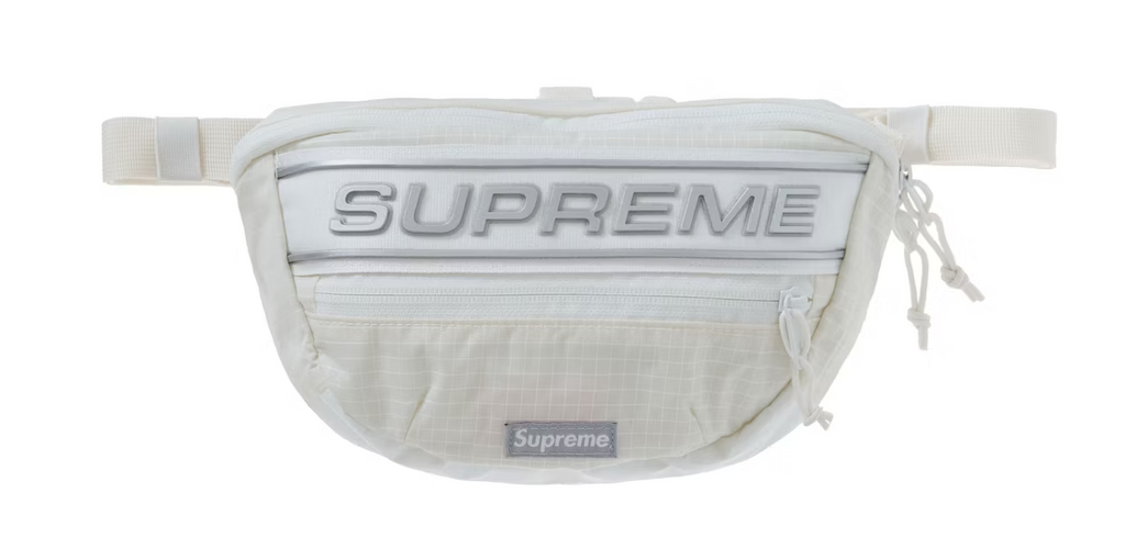 Supreme Logo Duffle Bag White (FW23)
