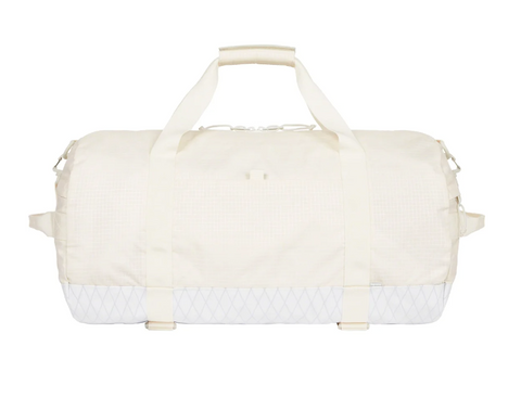 Supreme Logo Duffle Bag White (FW23)