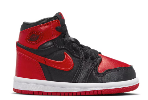 Air Jordan 1 Retro High OG Satin Bred (TD) Toddler