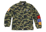 BAPE 1st Camo Back Shark Coach Jacket Green (WORN)