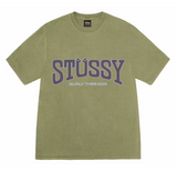 Stussy Burly Threads Pigment Dyed Tee Olive