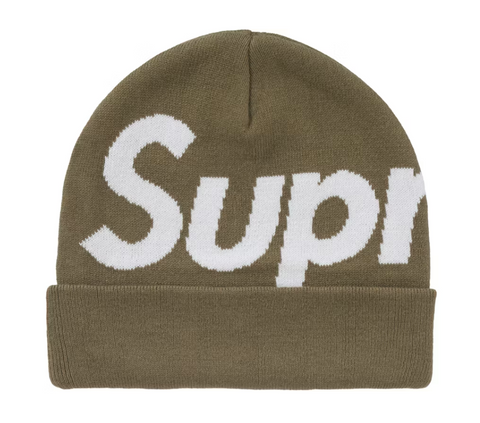 Supreme Big Logo Beanie (FW24) Olive