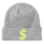 Supreme New Era S Logo Beanie (FW19) Heather Grey