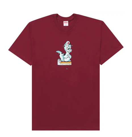 Supreme Dinosaur Tee Burgundy