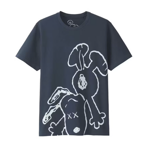 Uniqlo x Kaws Peanuts Navy Tee Shirt