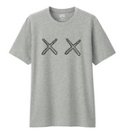 Uniqlo X Kaws XX Heather Grey Tee Shirt