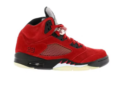 Air Jordan 5 Retro DMP Raging Bull Red Suede 2009 (WORN)