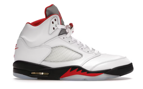 Air Jordan 5 Retro Fire Red Silver Tongue (2020)(WORN)