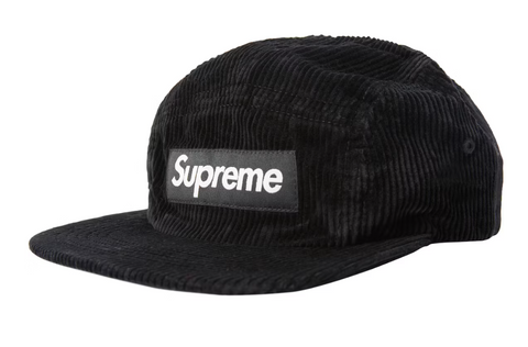 Supreme Corduroy Camp Cap (SS18) Black