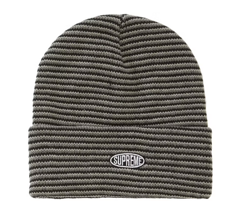 Supreme Zig Zag Stripe Beanie (FW19) Black