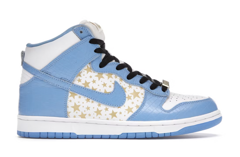 Nike Dunk High Pro SB Supreme Blue Stars 2003 (WORN)